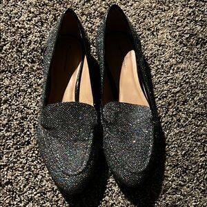 J. Crew Black Sparkly Flats
